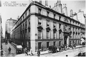 Postal que muestra el Conservatorio de París, 1906 de French Photographer